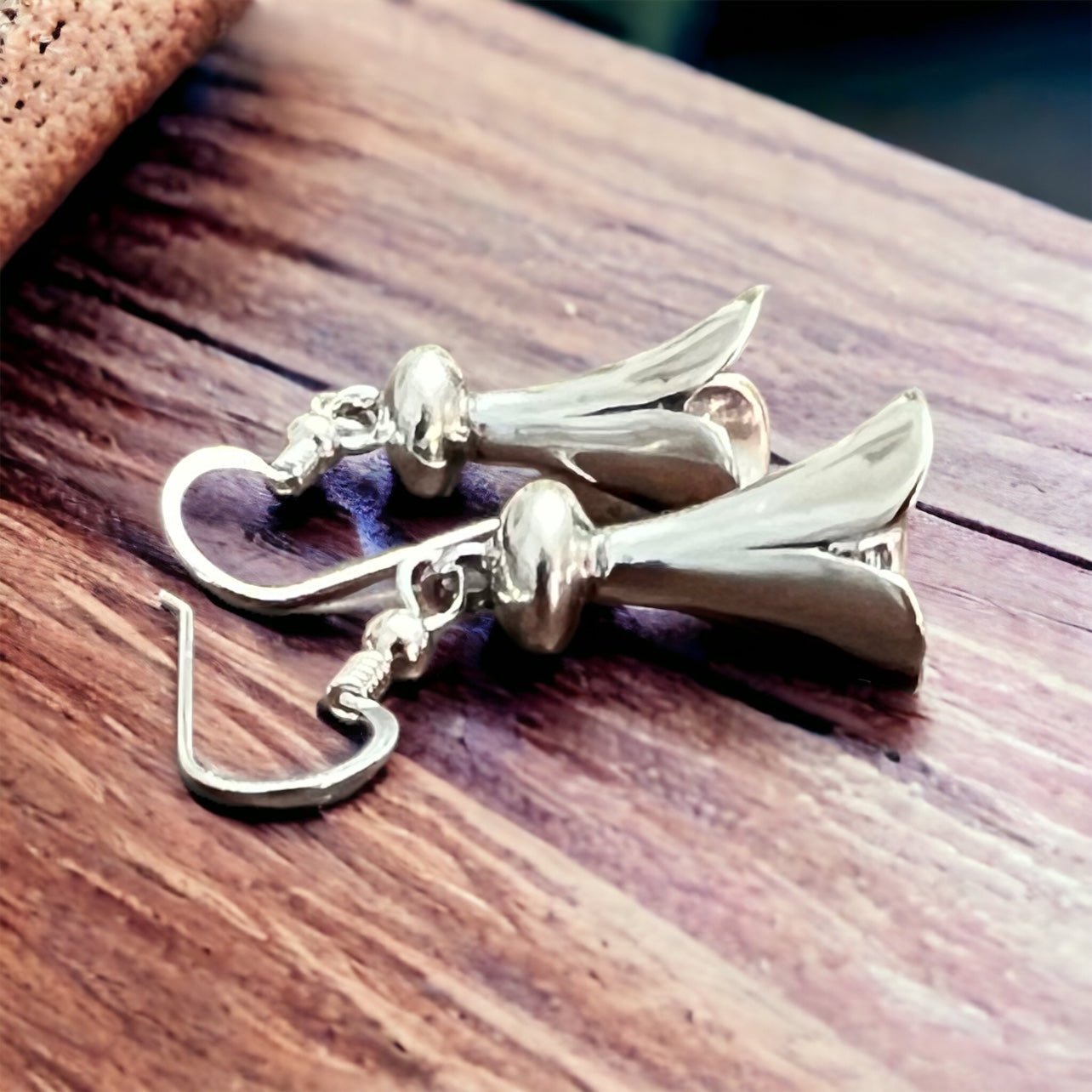 Sterling Silver Squash Blossom Statement Earrings — 21mm Drop - Rooted & Reckless Co.