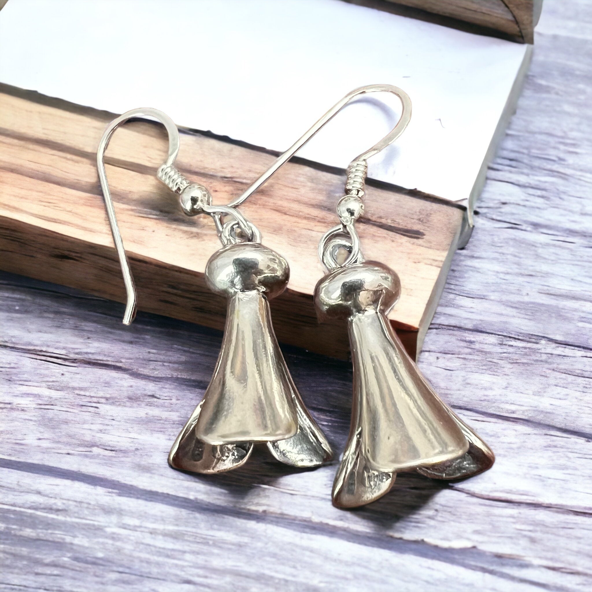Sterling Silver Squash Blossom Statement Earrings — 21mm Drop - Rooted & Reckless Co.