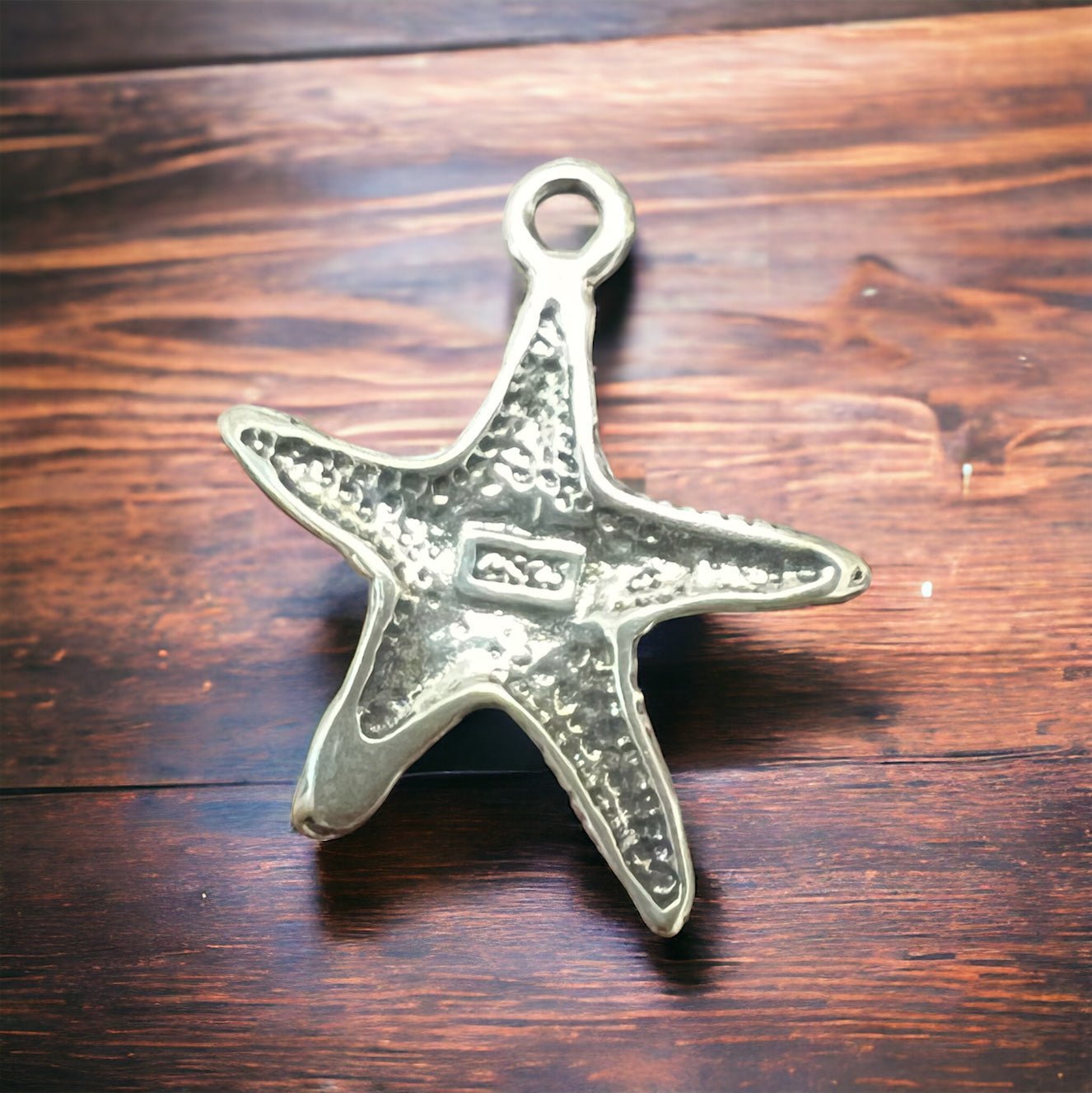 Sterling Silver Starfish Pendant/Charm — Intricate Ocean-Lover Statement - Rooted & Reckless Co.