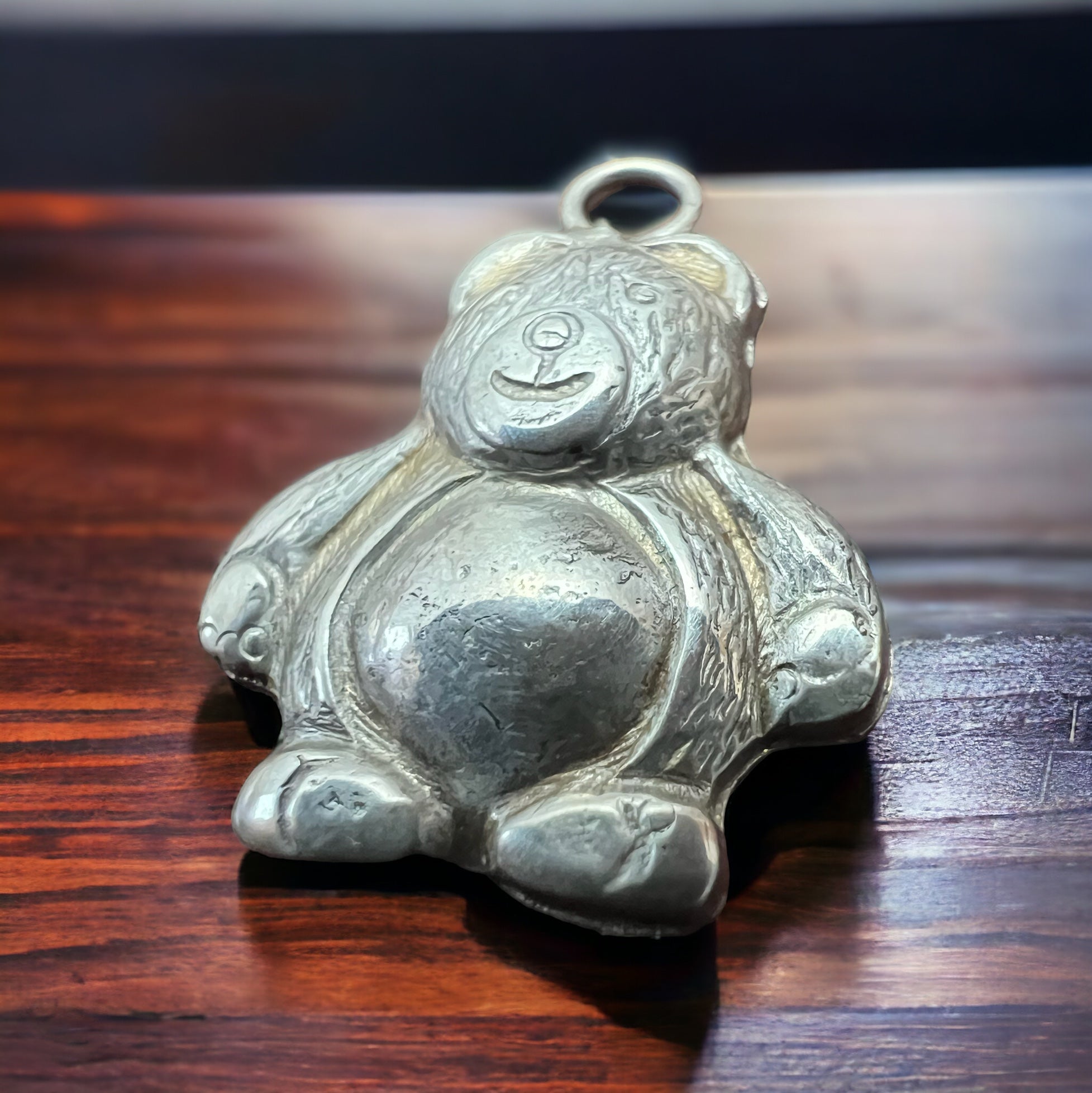 Sterling Silver Teddy Bear Charm/Pendant — Sentimental Family Gift Charm - Rooted & Reckless Co.