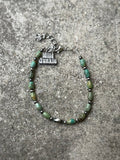 Sterling Silver Wild Spur Turquoise Beaded Bracelet - Rooted & Reckless Co.