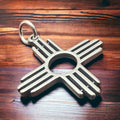 Sterling Silver "Zia" Pendant — Open-Center Bright .925 with Bold Southwestern Symbol - Rooted & Reckless Co.
