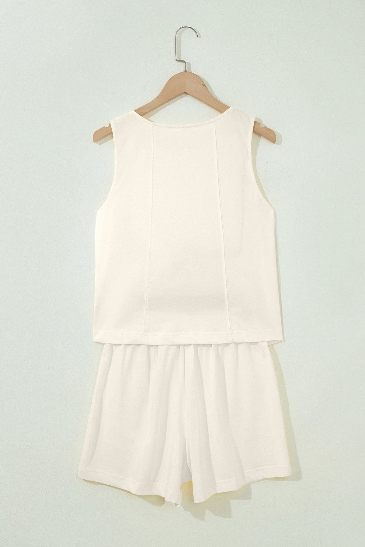 Stitched Detail Loose Tank & Shorts Set - Rooted & Reckless Co.