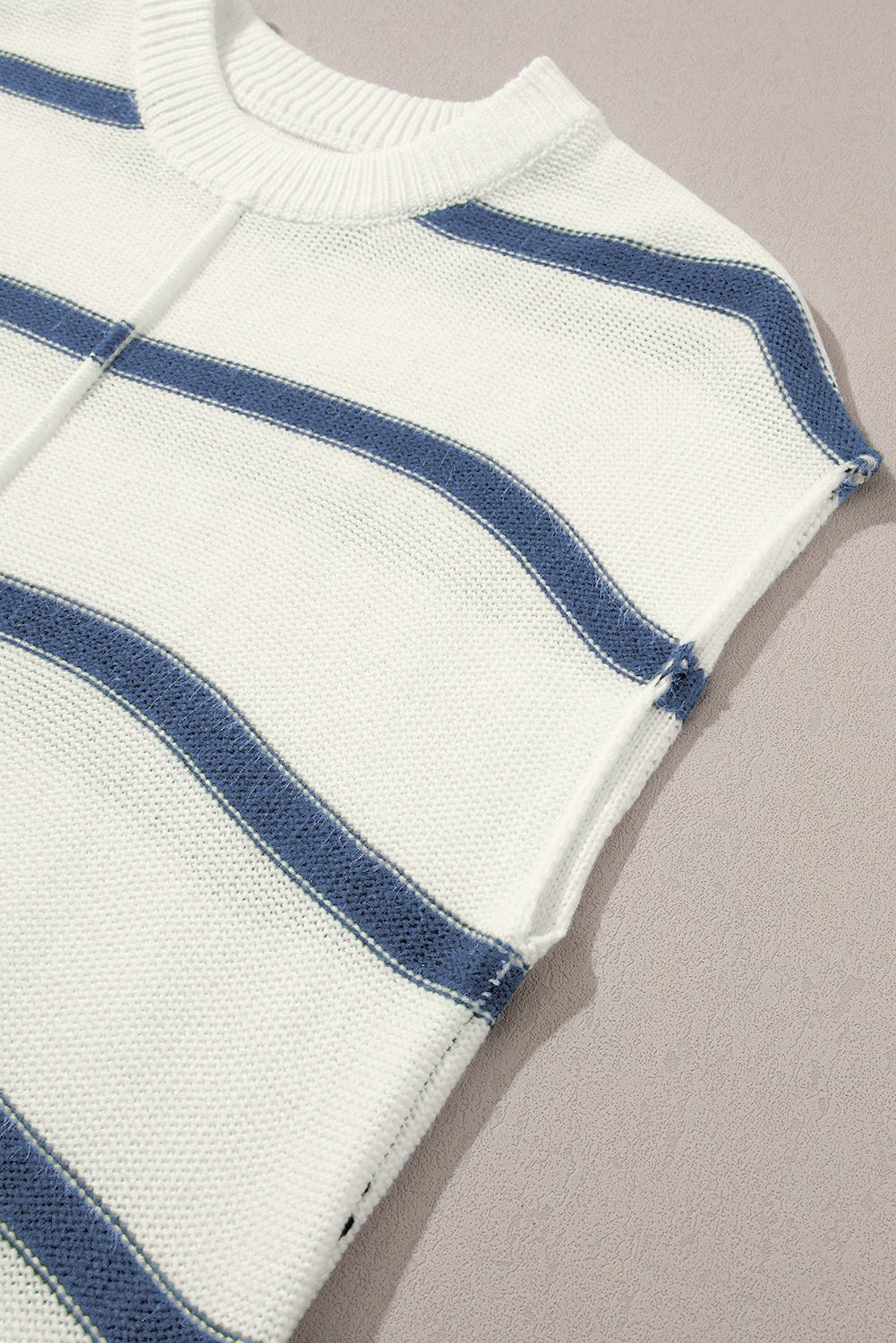 Stripe Batwing Sleeve Sweater Tee - Rooted & Reckless Co.