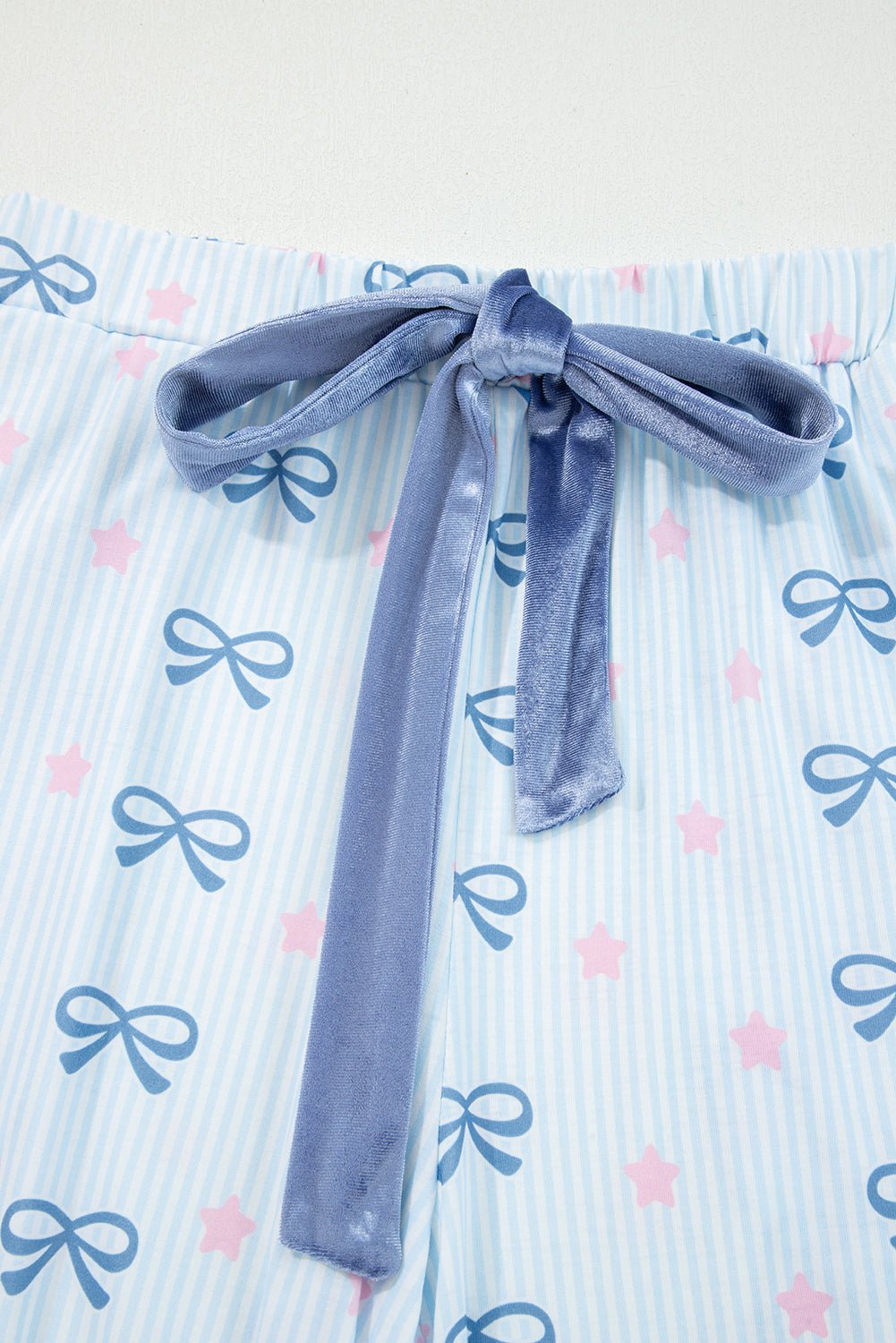 Stripe Bow and Star Lounge Set - Rooted & Reckless Co.