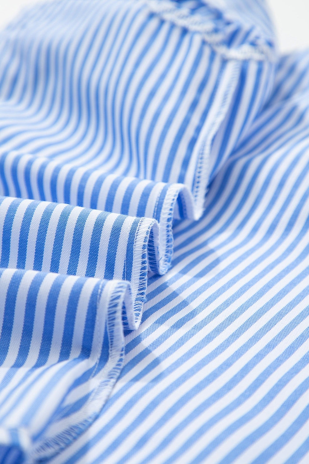 Stripe Bow Square Neck Ruffle Sleeve Blouse - Rooted & Reckless Co.