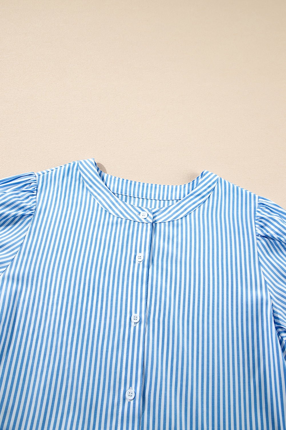 Stripe Bubble Short Sleeve Tiered Scallop Dress - Rooted & Reckless Co.