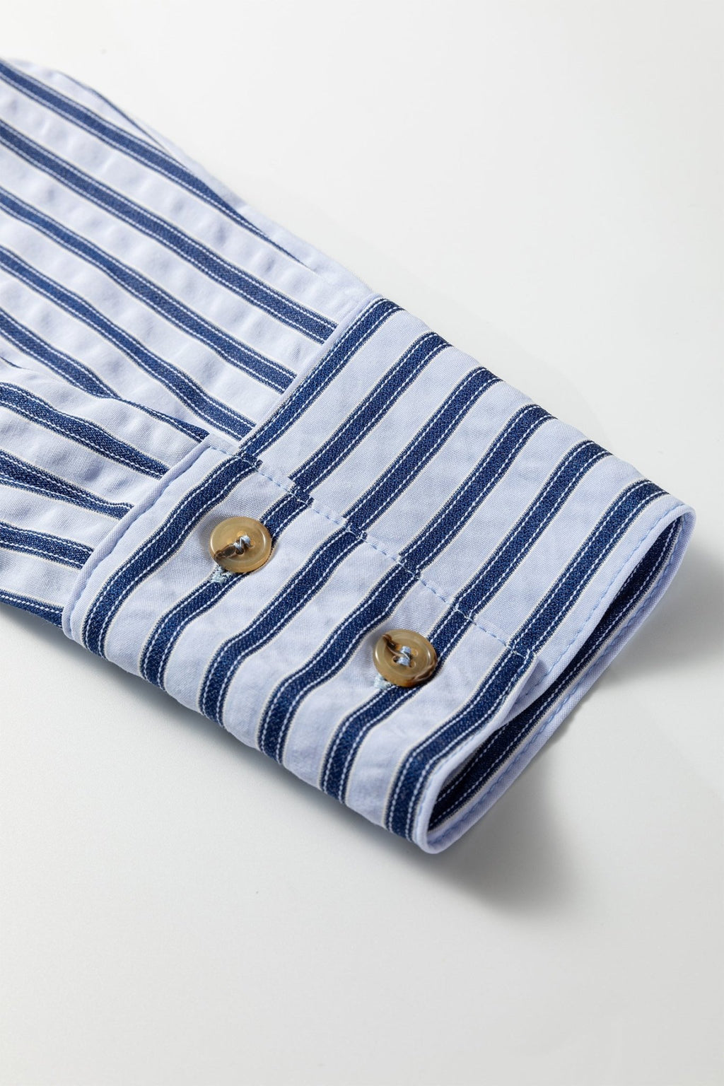 Stripe Button Down Long Sleeve Loose Shirt - Rooted & Reckless Co.