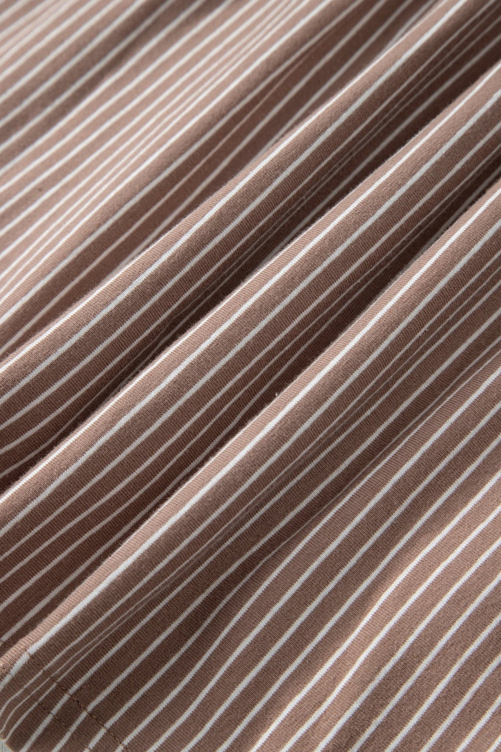 Stripe Buttoned V-Neck Short Sleeve T-Shirt - Rooted & Reckless Co.