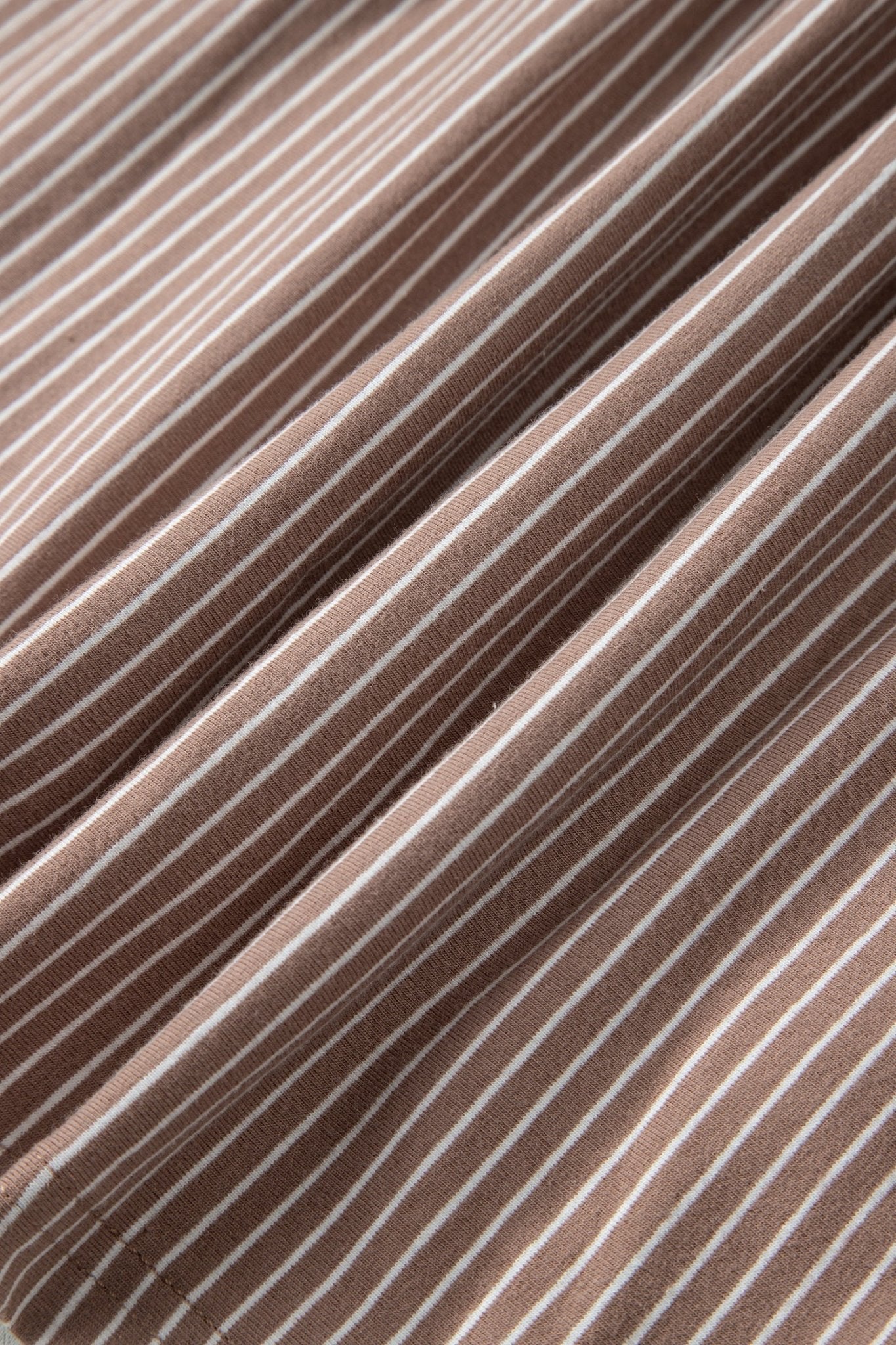 Stripe Buttoned V-Neck Short Sleeve T-Shirt - Rooted & Reckless Co.