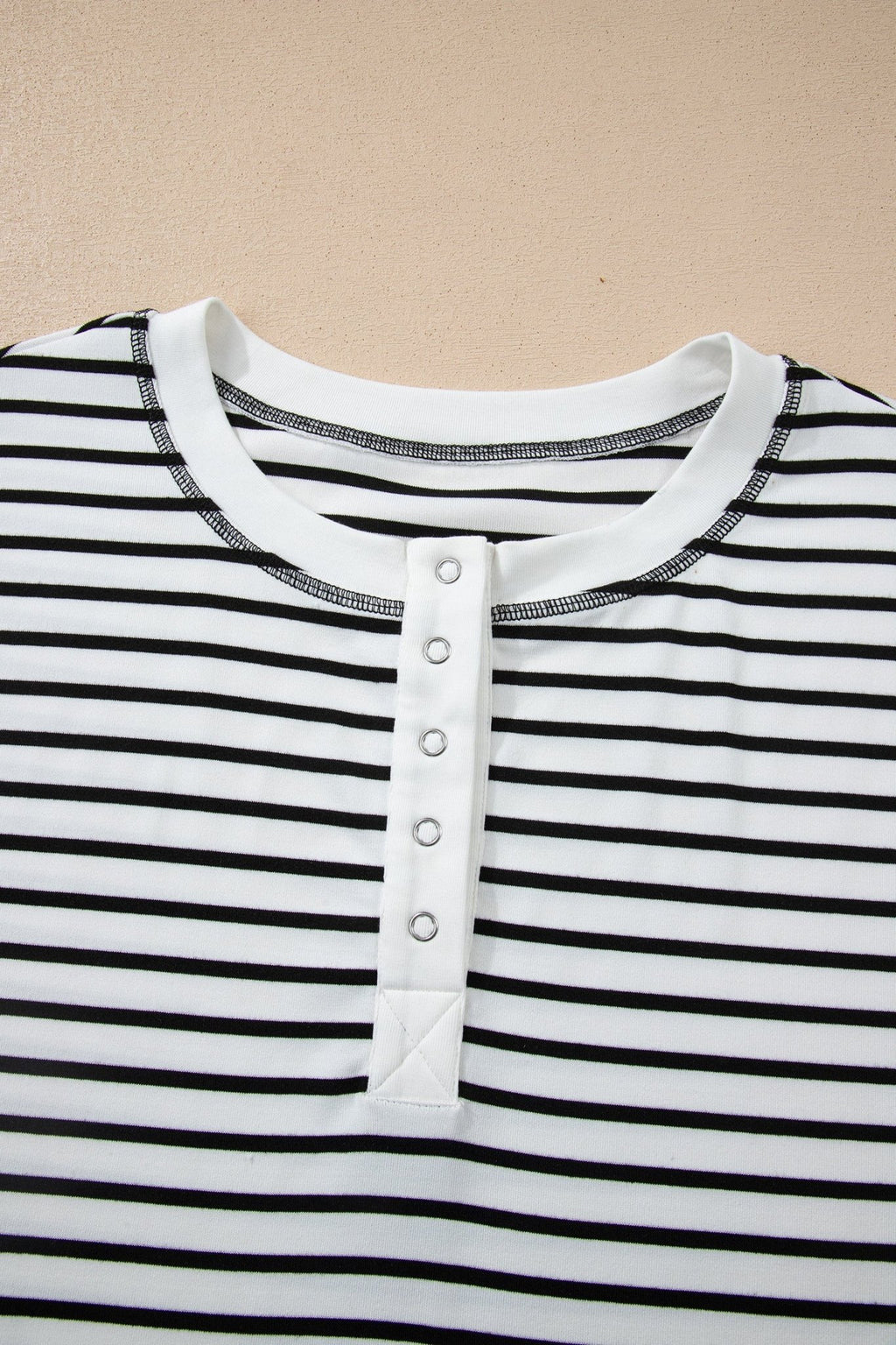 Stripe Cap Sleeve Henley Top & Shorts Set - Rooted & Reckless Co.