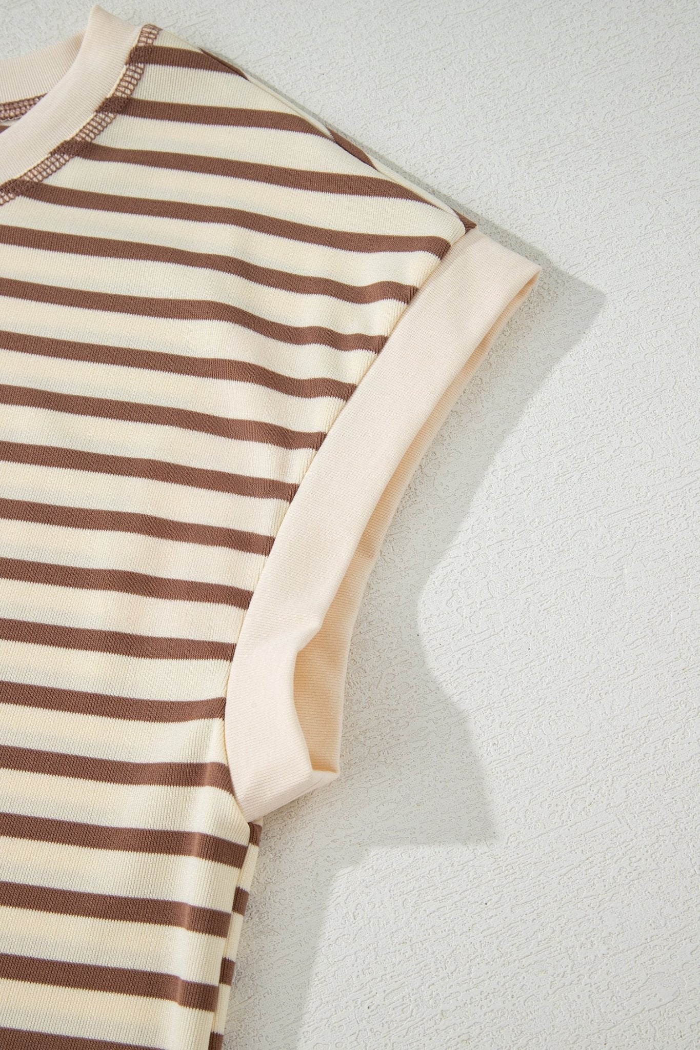 Stripe Cap Sleeve Henley Top & Shorts Set - Rooted & Reckless Co.