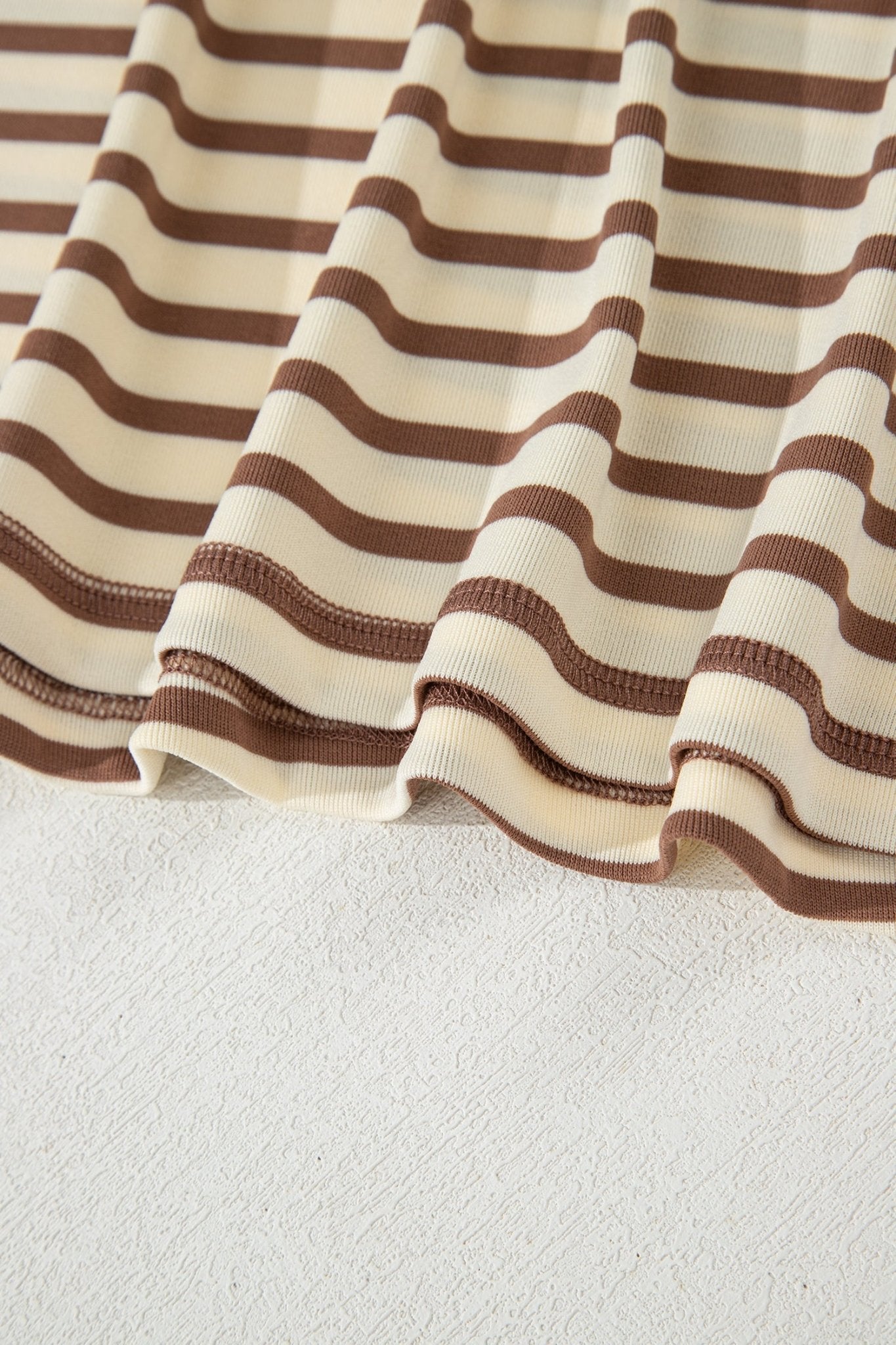 Stripe Cap Sleeve Henley Top & Shorts Set - Rooted & Reckless Co.