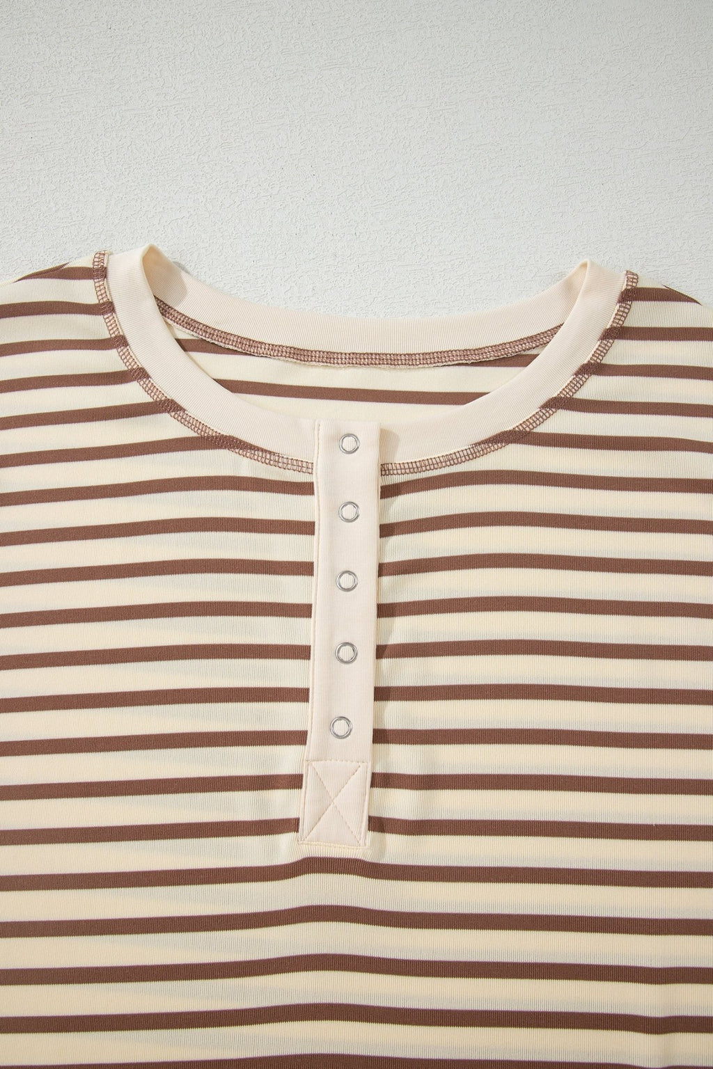 Stripe Cap Sleeve Henley Top & Shorts Set - Rooted & Reckless Co.