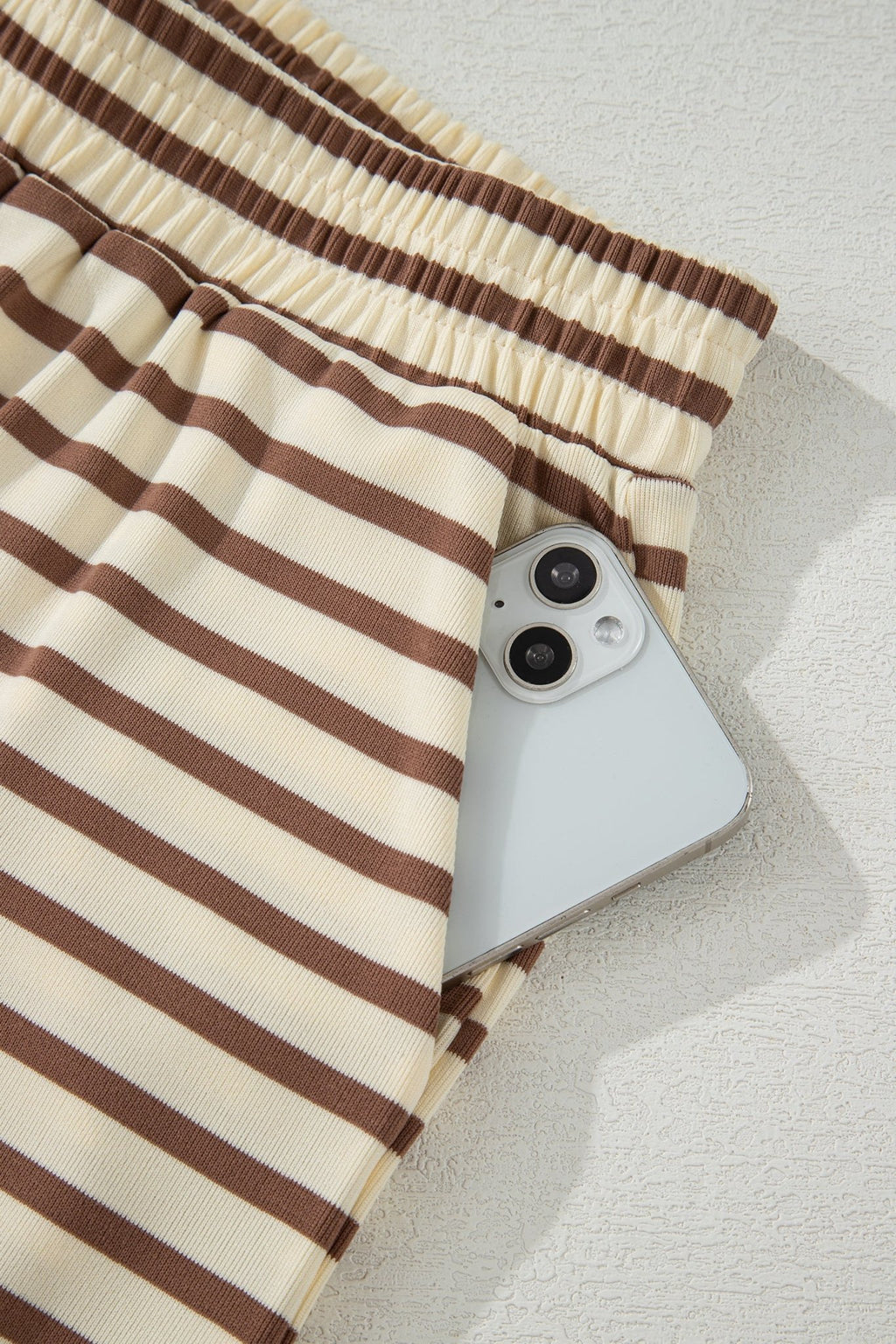 Stripe Cap Sleeve Henley Top & Shorts Set - Rooted & Reckless Co.