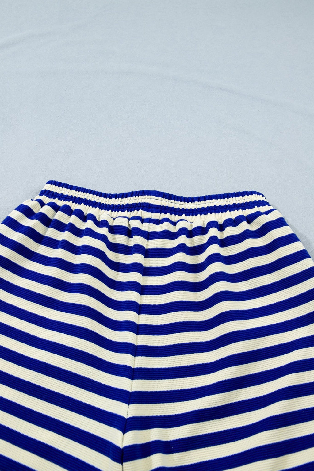 Stripe Cap Sleeve Top & Contrast Trim Shorts Set - Rooted & Reckless Co.