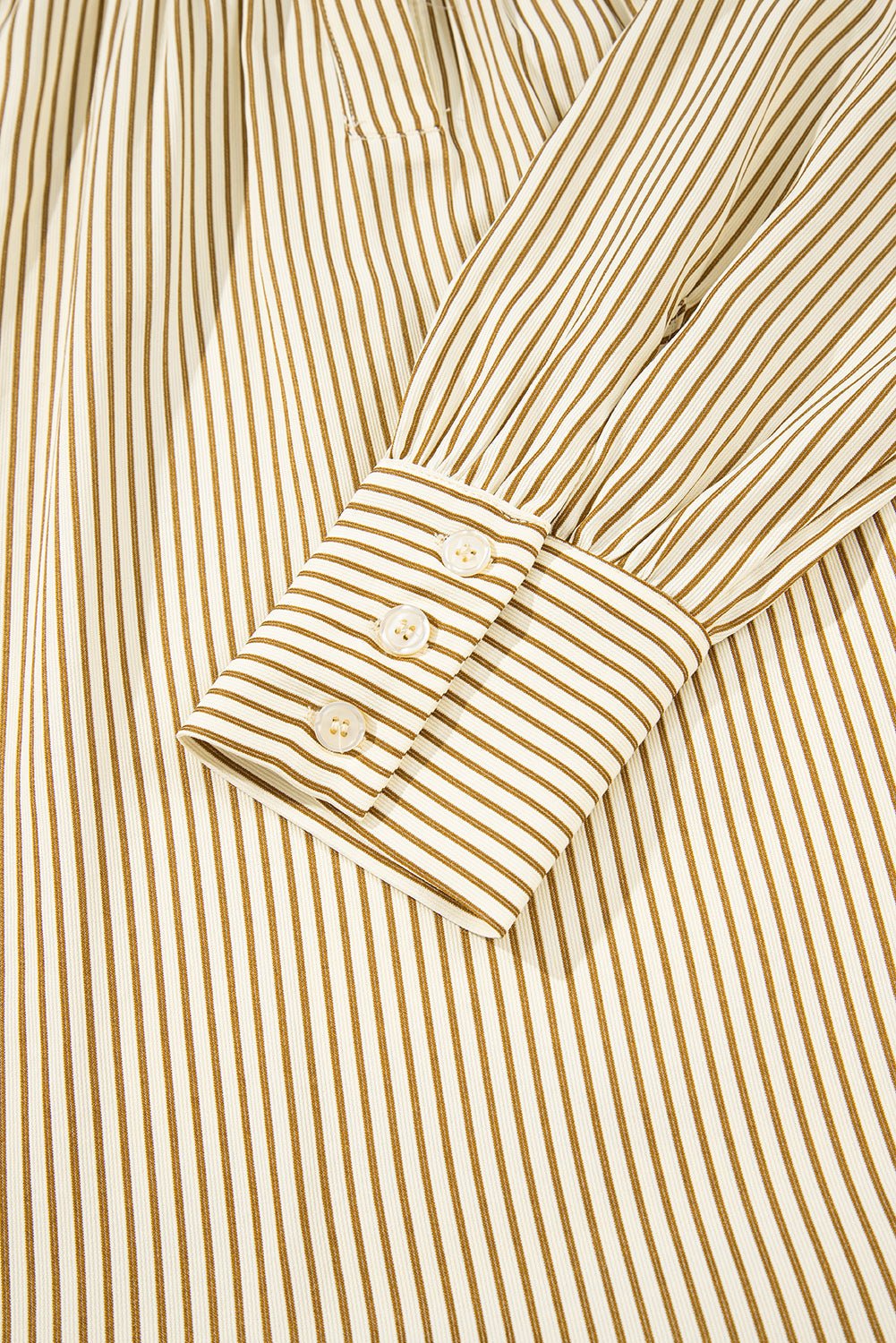 Stripe Collared Cuff Long Sleeve Mini Dress - Rooted & Reckless Co.