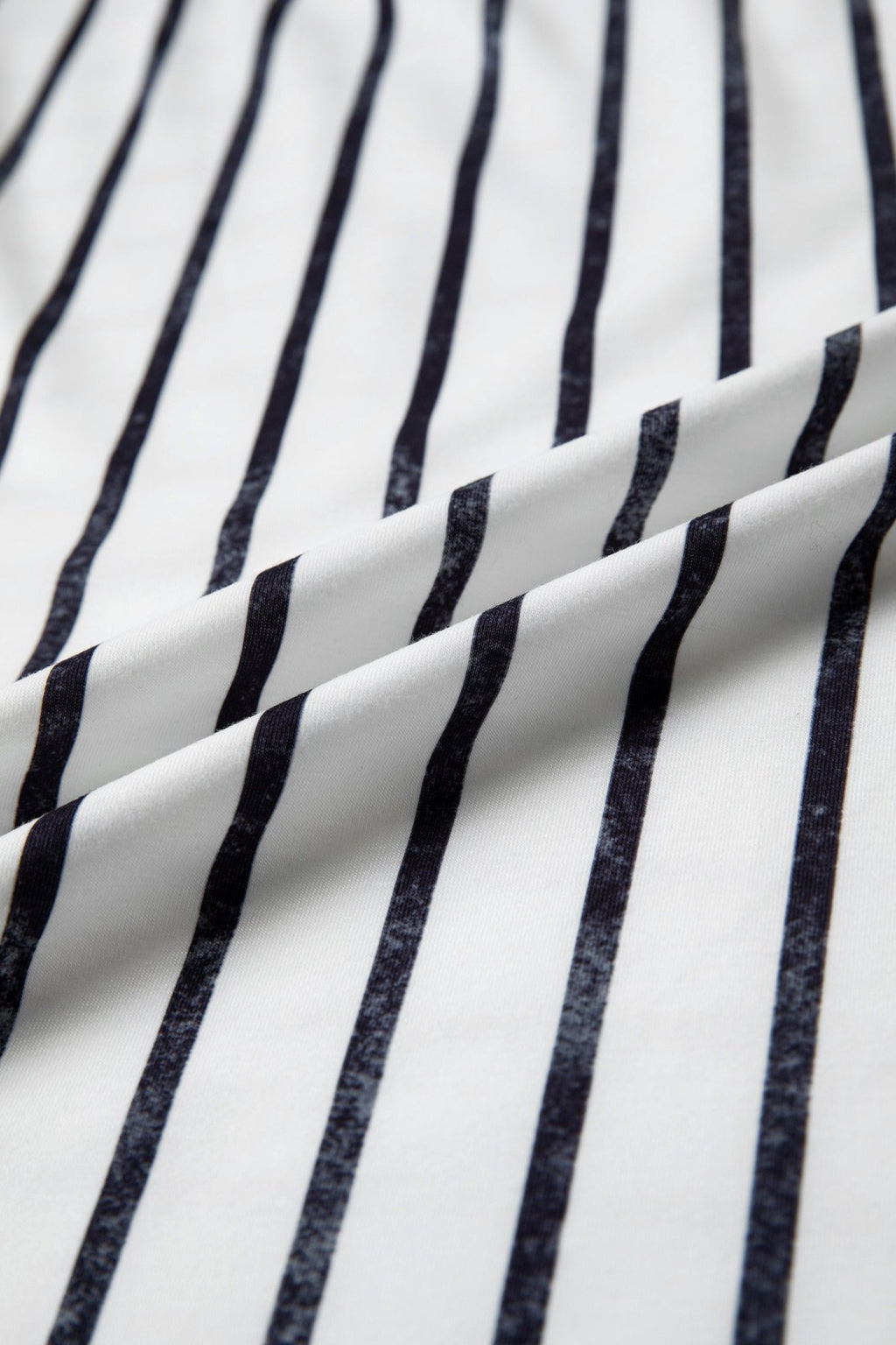 Stripe Colorblock 3/4 Sleeve Loose T-Shirt - Rooted & Reckless Co.