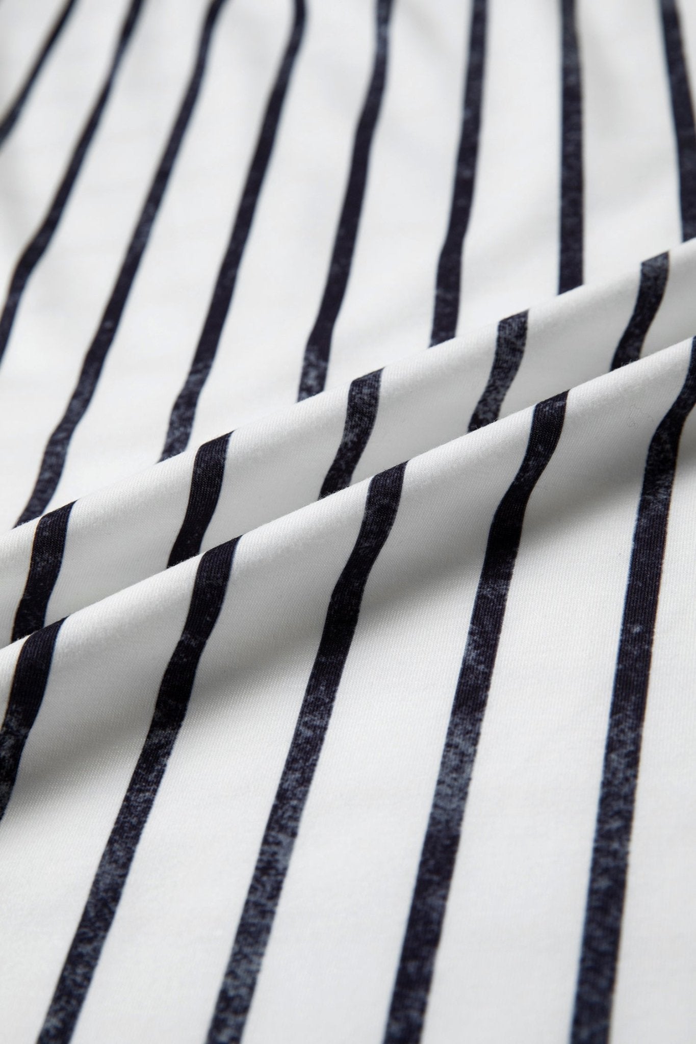 Stripe Colorblock 3/4 Sleeve Loose T-Shirt - Rooted & Reckless Co.