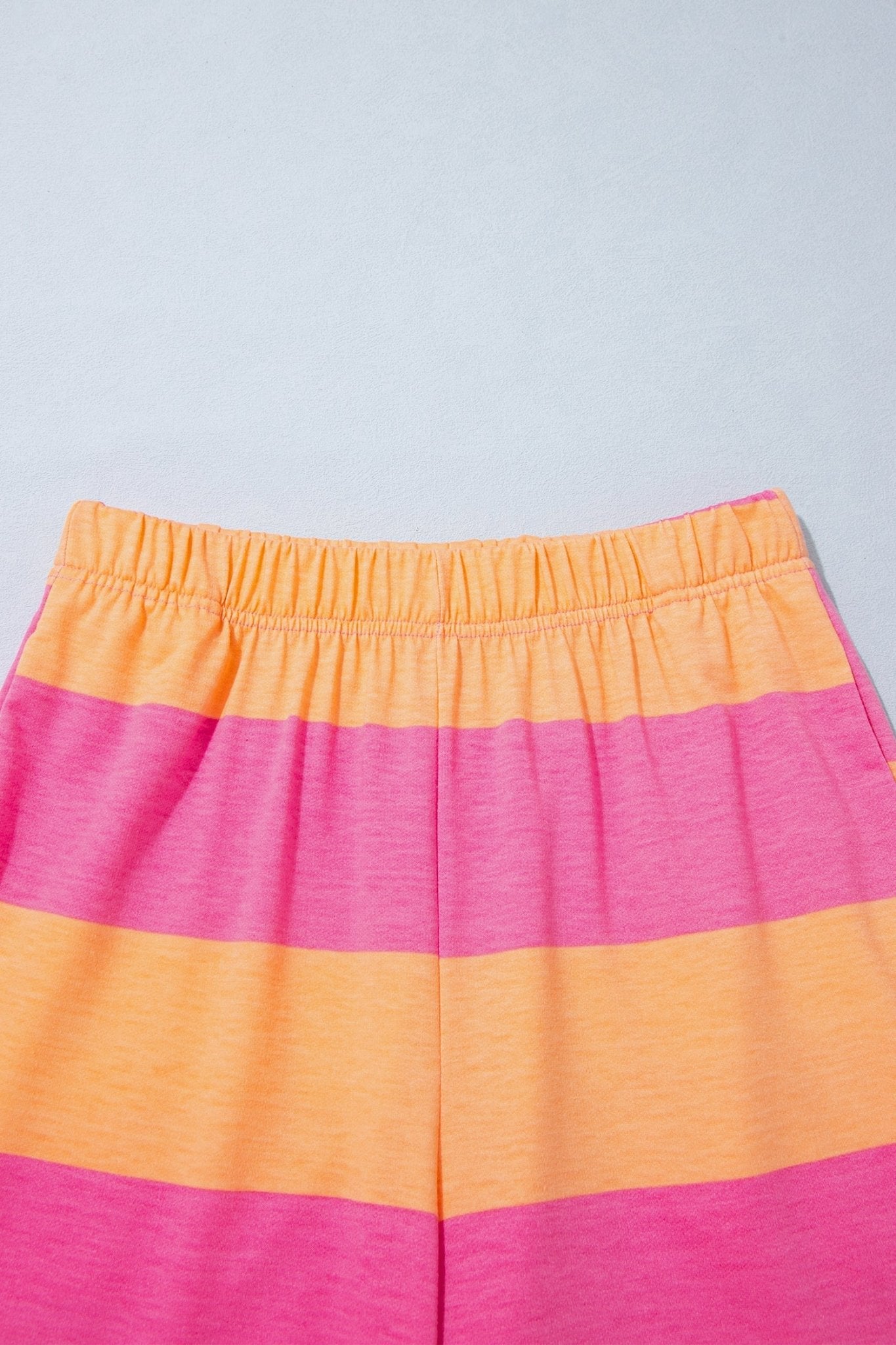 Stripe Colorblock 3/4 Sleeve Top and Pants Set - Rooted & Reckless Co.