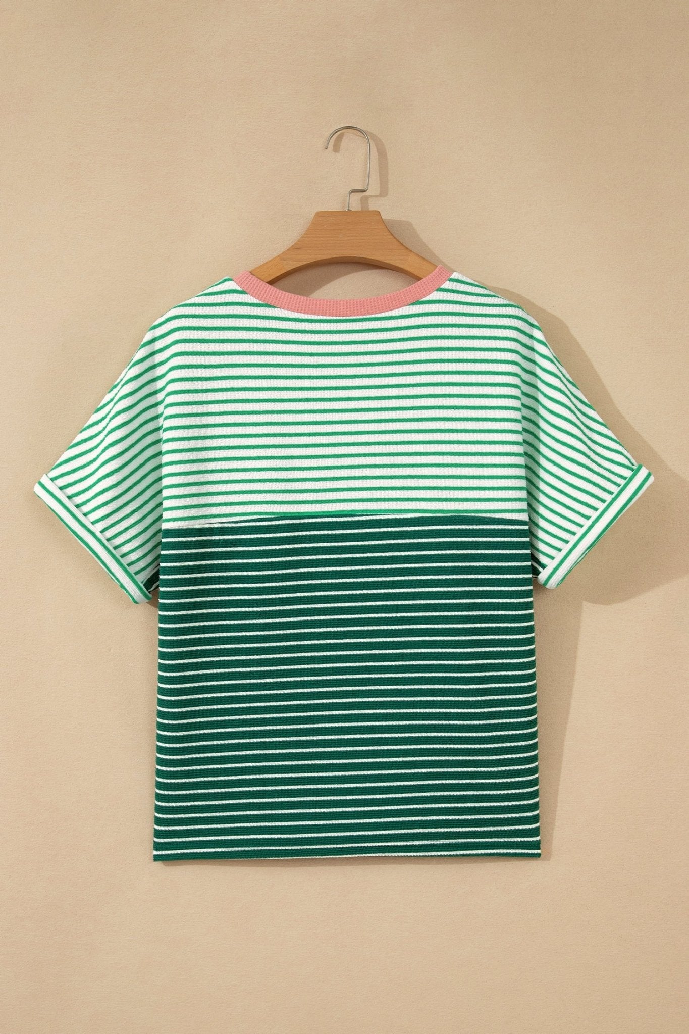 Stripe Colorblock Chest Pocket Short Sleeve Tee - Rooted & Reckless Co.