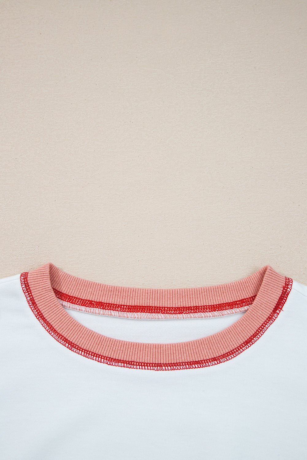 Stripe Colorblock Contrast Stitch Oversized Sweatshirt - Rooted & Reckless Co.