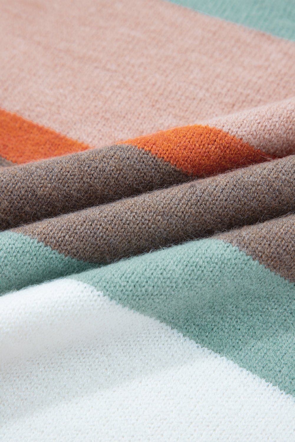 Stripe Colorblock Drop Shoulder Sweater - Rooted & Reckless Co.