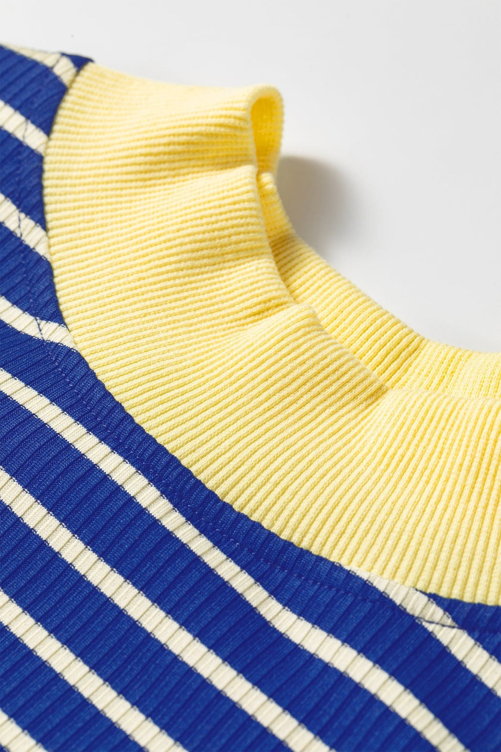Stripe Colorblock Long Sleeve Crewneck Pullover Top - Rooted & Reckless Co.