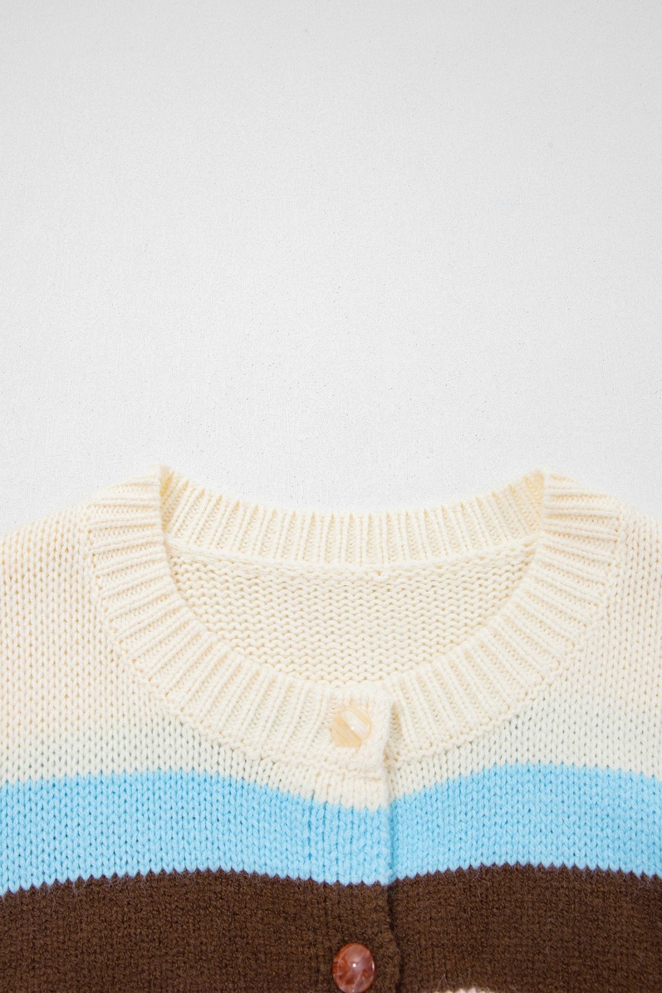 Stripe Colorblock Long Sleeve Drop Shoulder Cardigan - Rooted & Reckless Co.