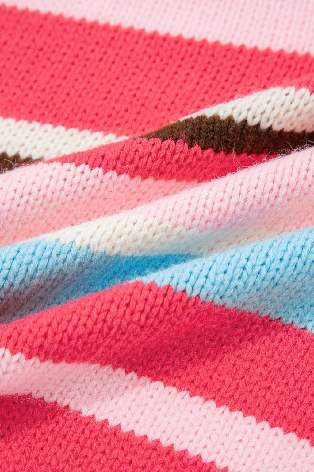 Stripe Colorblock Long Sleeve Drop Shoulder Cardigan - Rooted & Reckless Co.