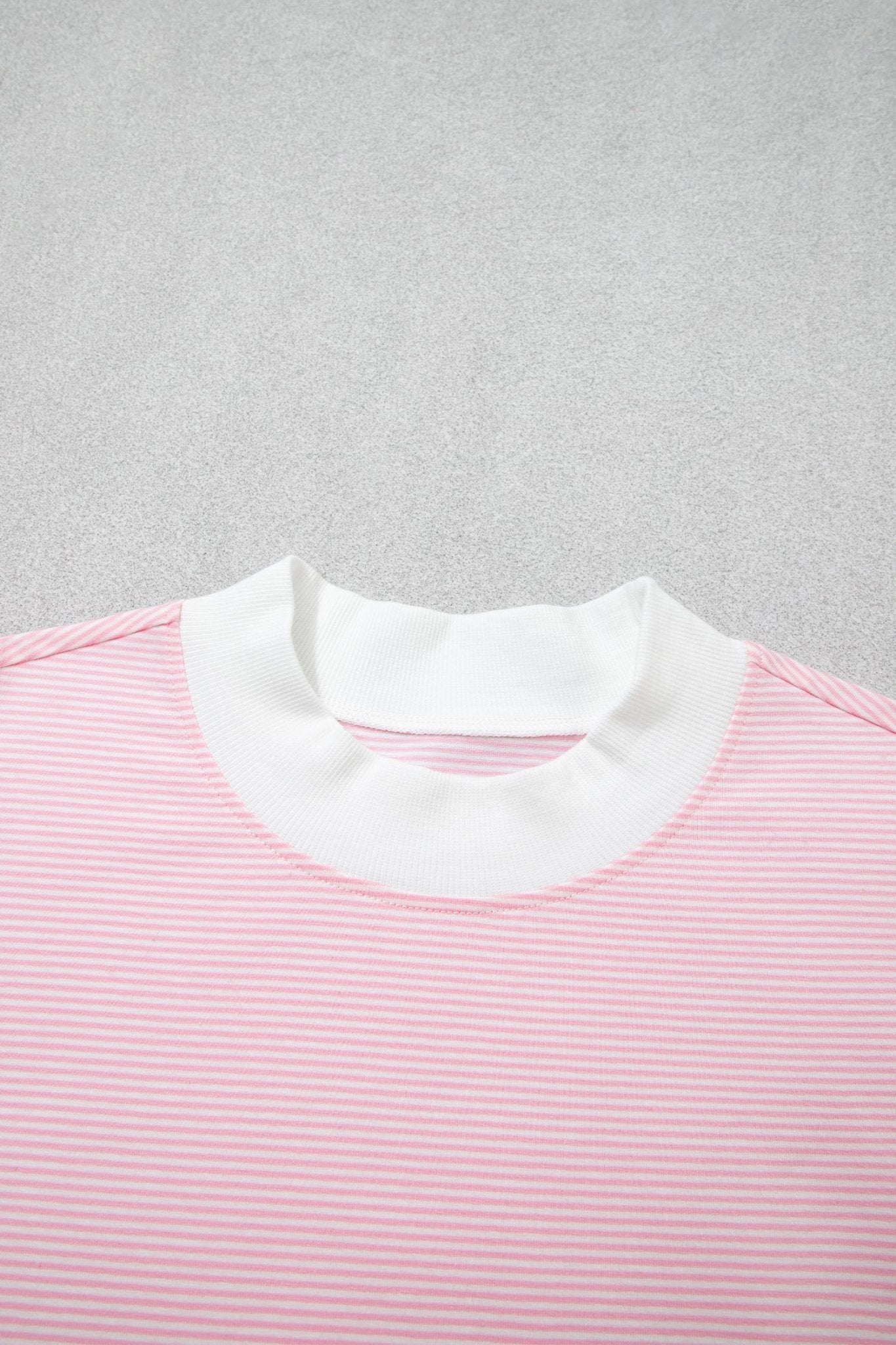 Stripe Colorblock Mock Neck Sweatshirt & Pants Set - Rooted & Reckless Co.