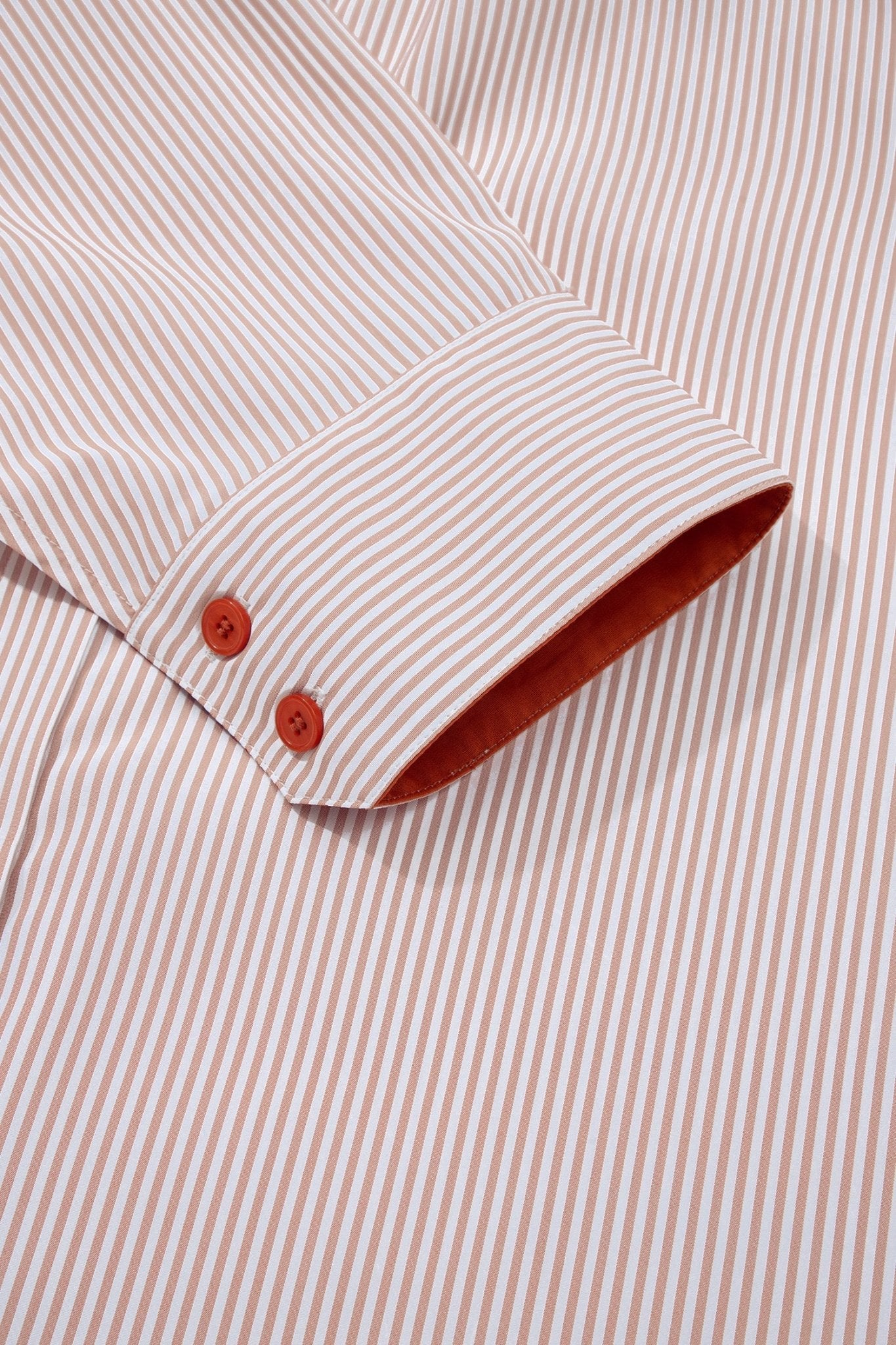 Stripe Colorblock Patchwork Frilled Collar Shirt - Rooted & Reckless Co.
