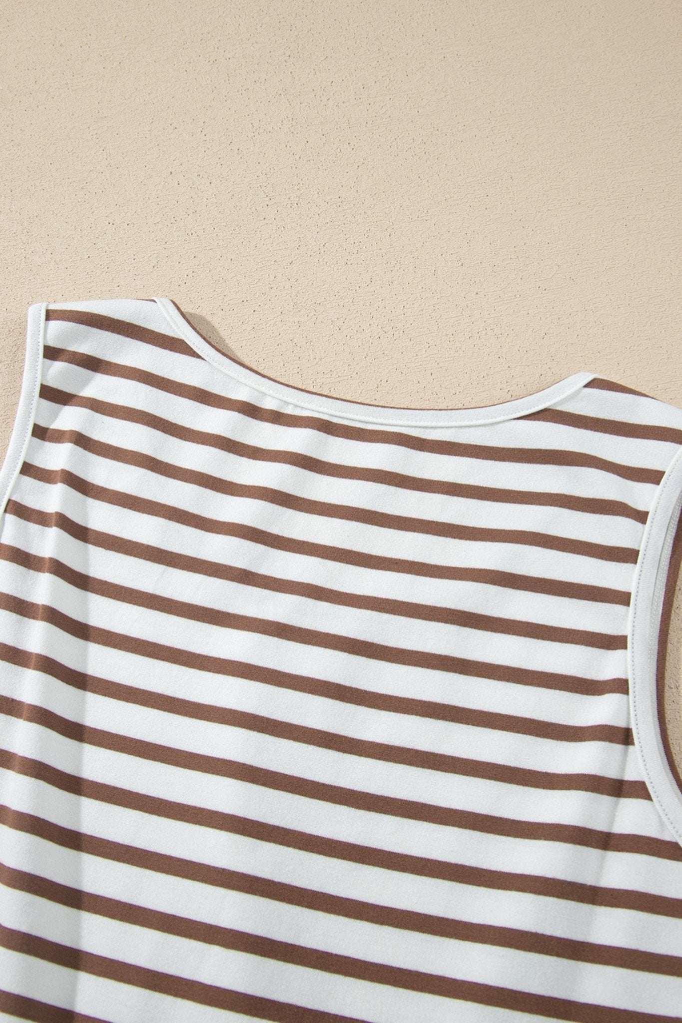 Stripe Colorblock Patchwork Sleeveless Long Dress - Rooted & Reckless Co.