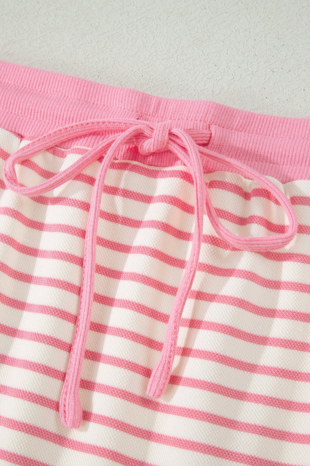 Stripe Colorblock Polo Tee & Drawstring Skort Set - Rooted & Reckless Co.