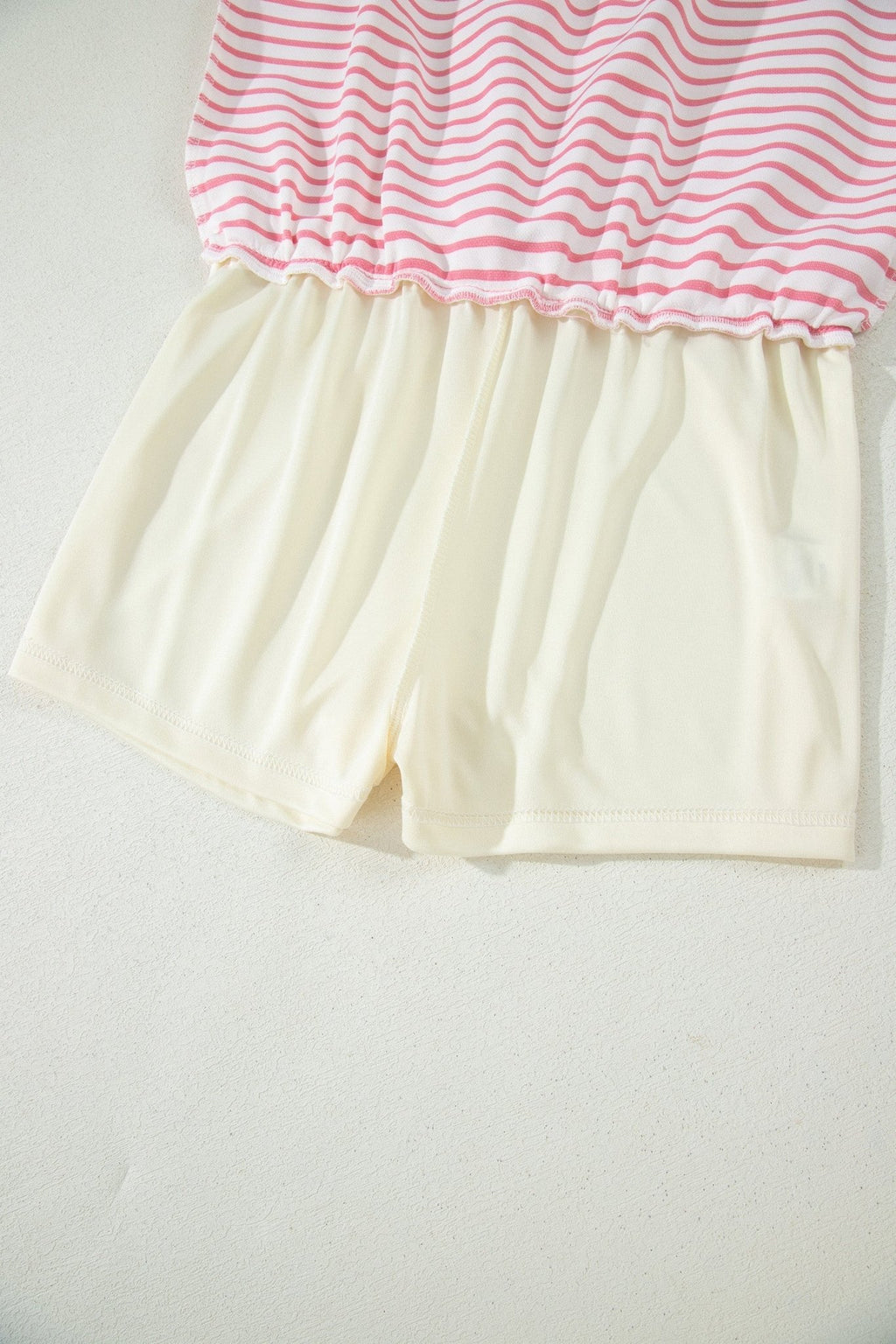 Stripe Colorblock Polo Tee & Drawstring Skort Set - Rooted & Reckless Co.