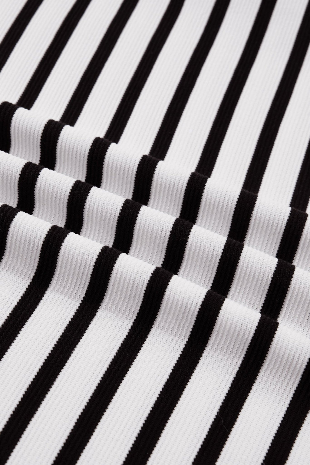 Stripe Colorblock Puff Sleeve Polo Collar Blouse - Rooted & Reckless Co.
