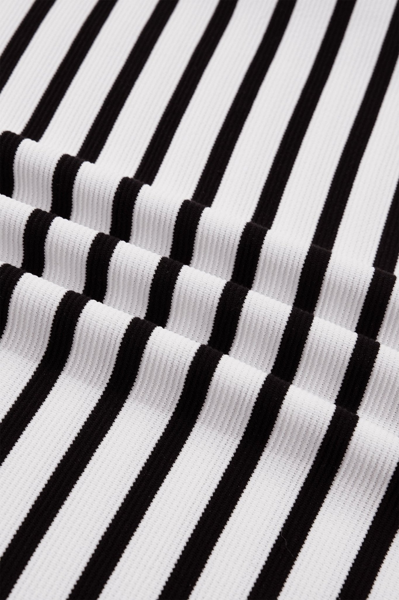 Stripe Colorblock Puff Sleeve Polo Collar Blouse - Rooted & Reckless Co.