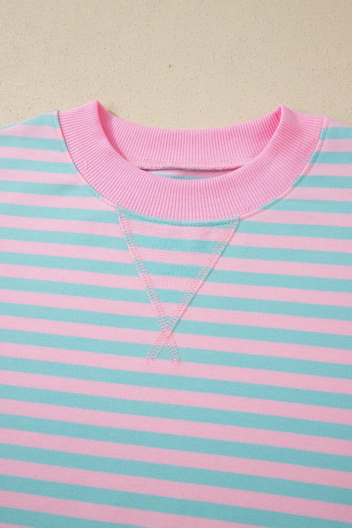 Stripe Colorblock Pullover & Pull-On Shorts Set - Rooted & Reckless Co.