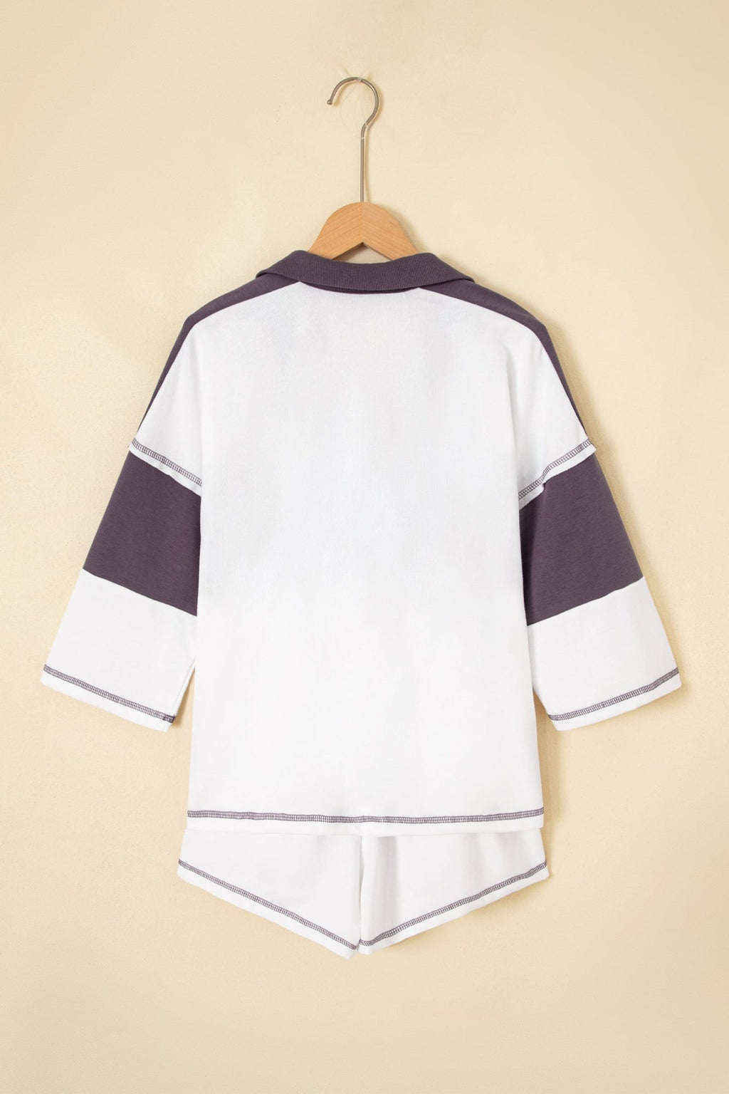 Stripe Colorblock Reverse Seam Top and Shorts Set - Rooted & Reckless Co.