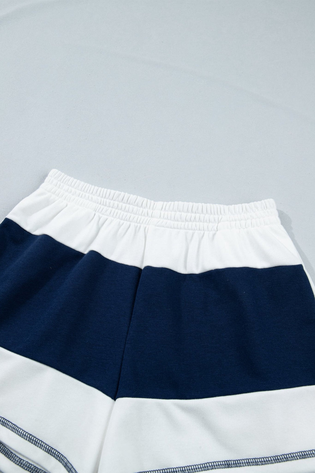 Stripe Colorblock Reverse Seam Top and Shorts Set - Rooted & Reckless Co.