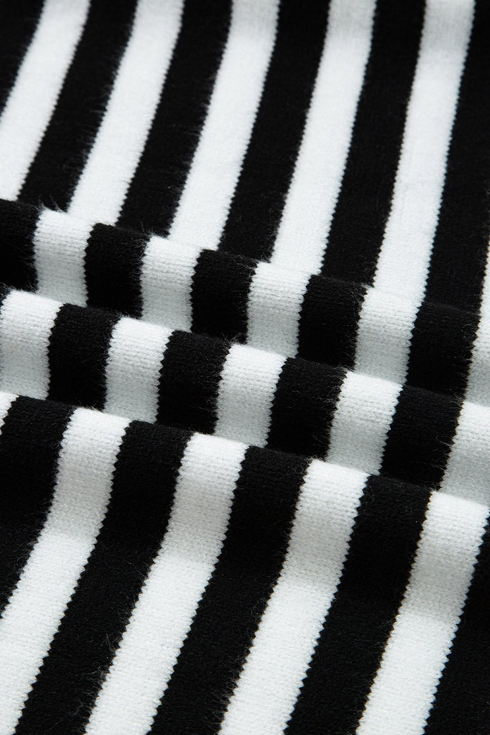 Stripe Colorblock Ribbed Trim Long Sleeve Sweater - Rooted & Reckless Co.