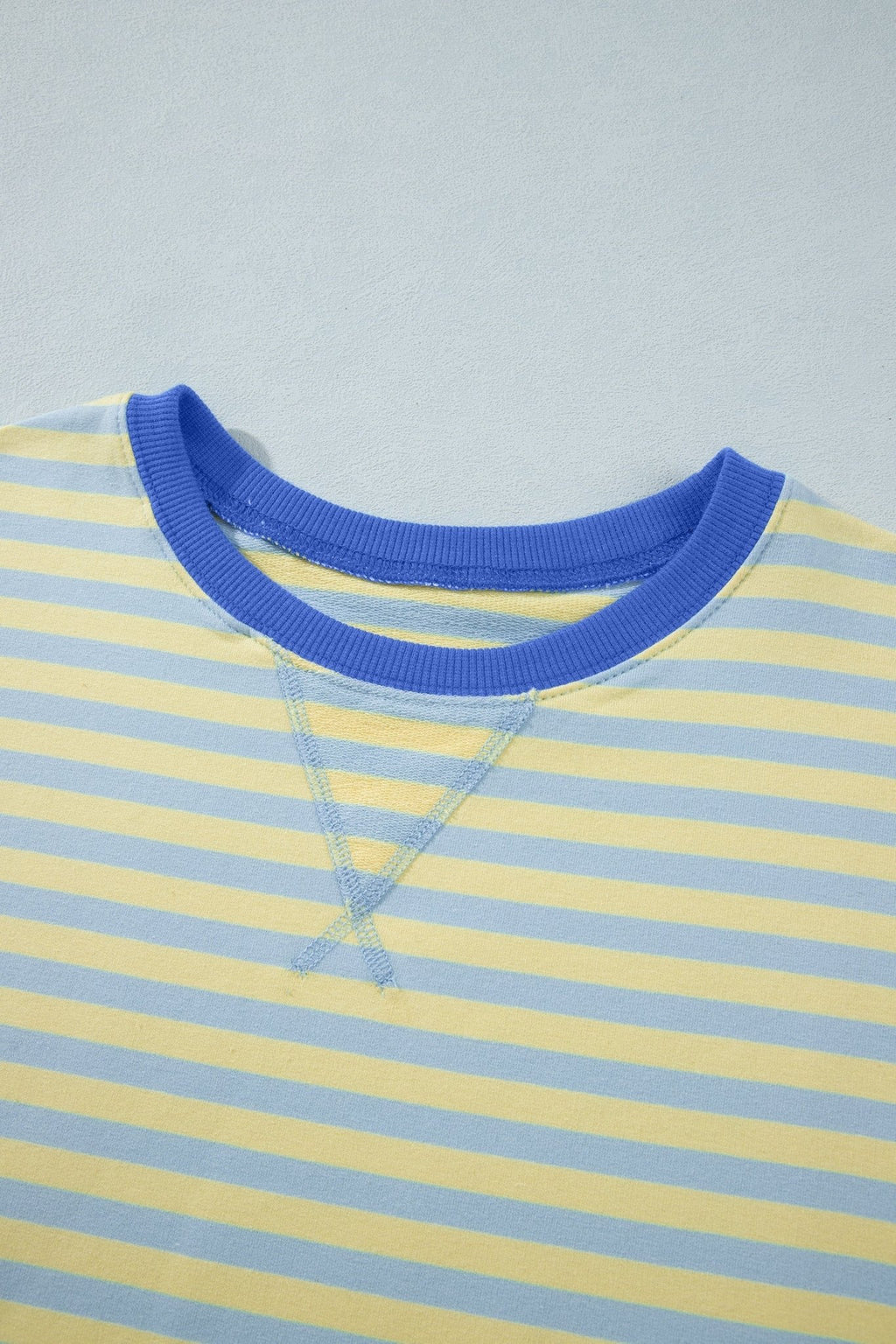 Stripe Colorblock Trim Short Sleeve Tee and Pants Set - Rooted & Reckless Co.