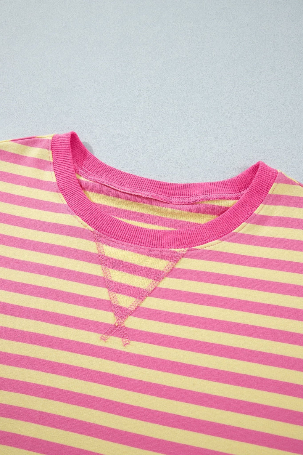 Stripe Colorblock Trim Short Sleeve Tee and Pants Set - Rooted & Reckless Co.