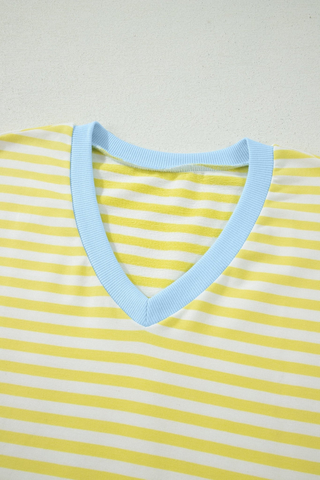 Stripe Colorblock V-Neck Tee & Drawstring Short Set - Rooted & Reckless Co.