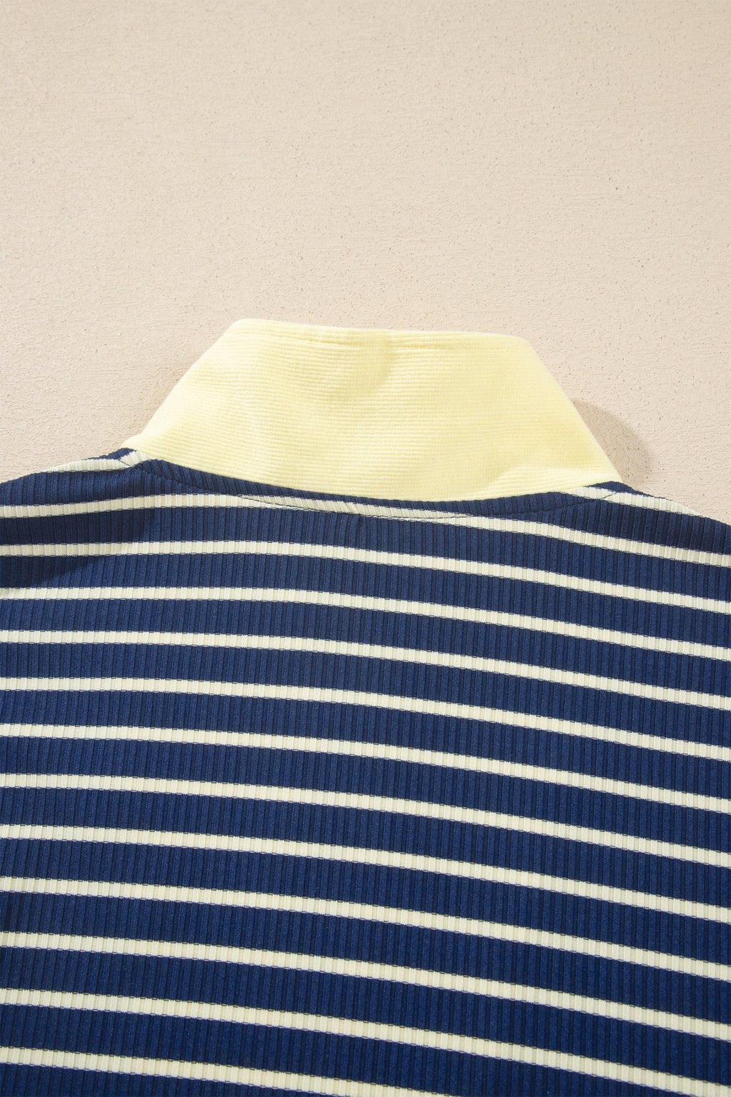 Stripe Colorblock Zip V-Neck Pullover and Pants Set - Rooted & Reckless Co.