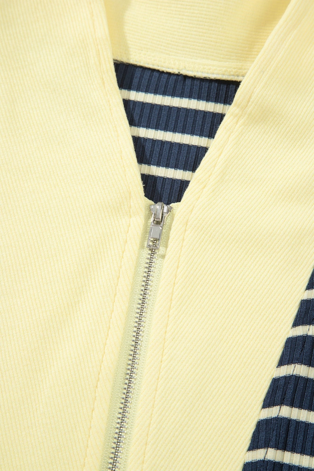 Stripe Colorblock Zip V-Neck Pullover and Pants Set - Rooted & Reckless Co.