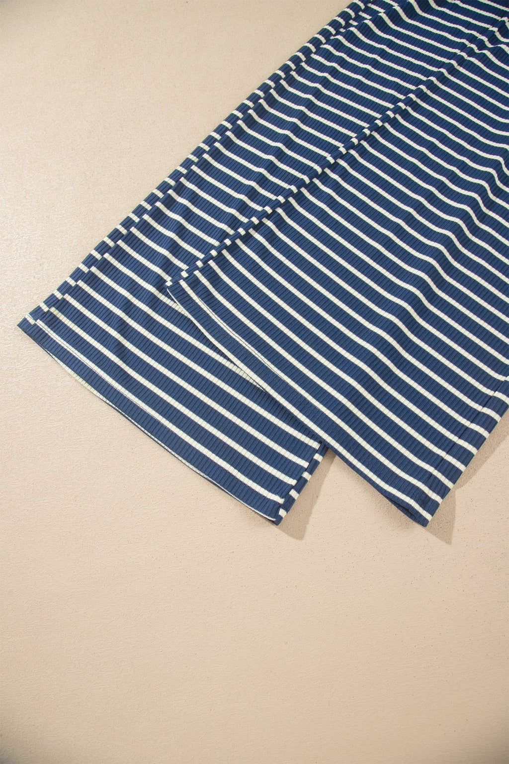 Stripe Colorblock Zip V-Neck Pullover and Pants Set - Rooted & Reckless Co.