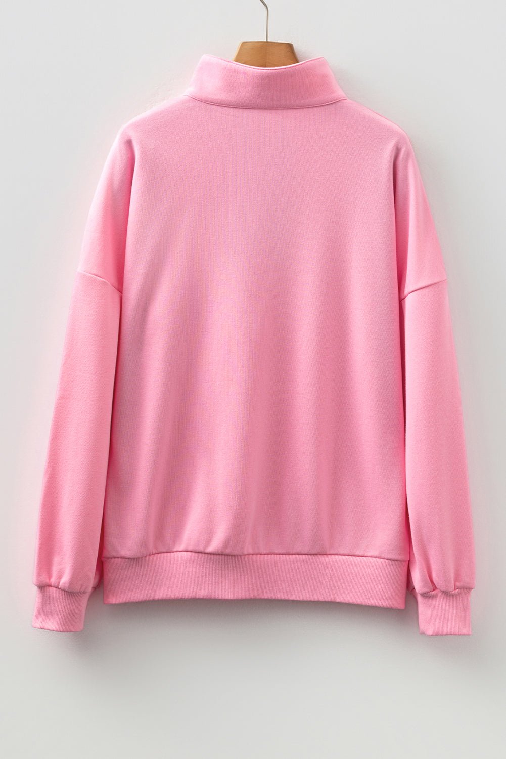 Stripe Contrast Collared Patchwork Sweatshirt - Rooted & Reckless Co.