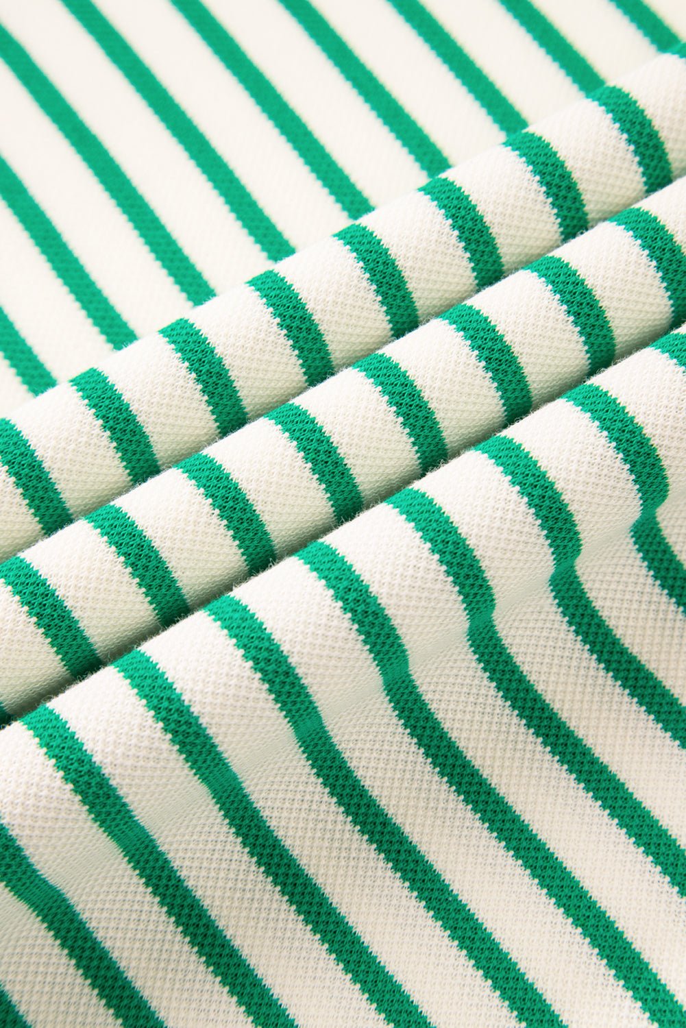 Stripe Contrast Detail Ruffle Short Sleeve Top - Rooted & Reckless Co.
