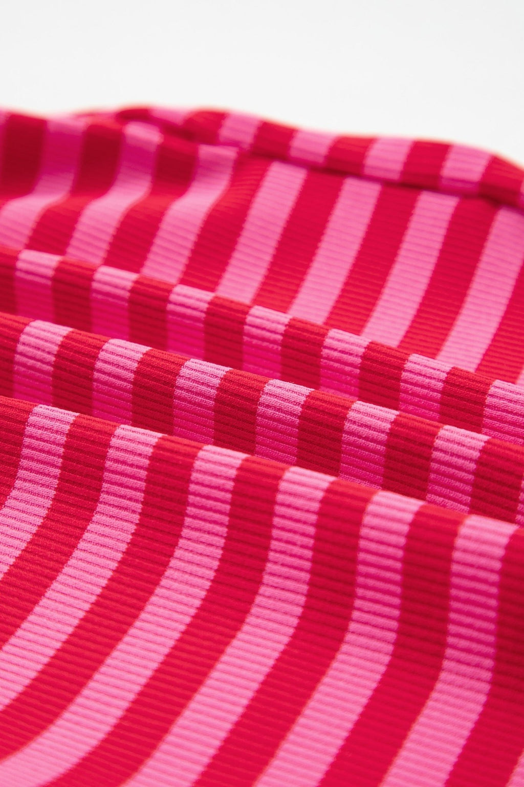 Stripe Contrast Elastic Waist Ribbed Shorts - Rooted & Reckless Co.